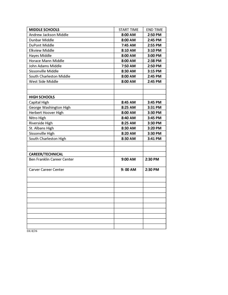 secondary school start times.