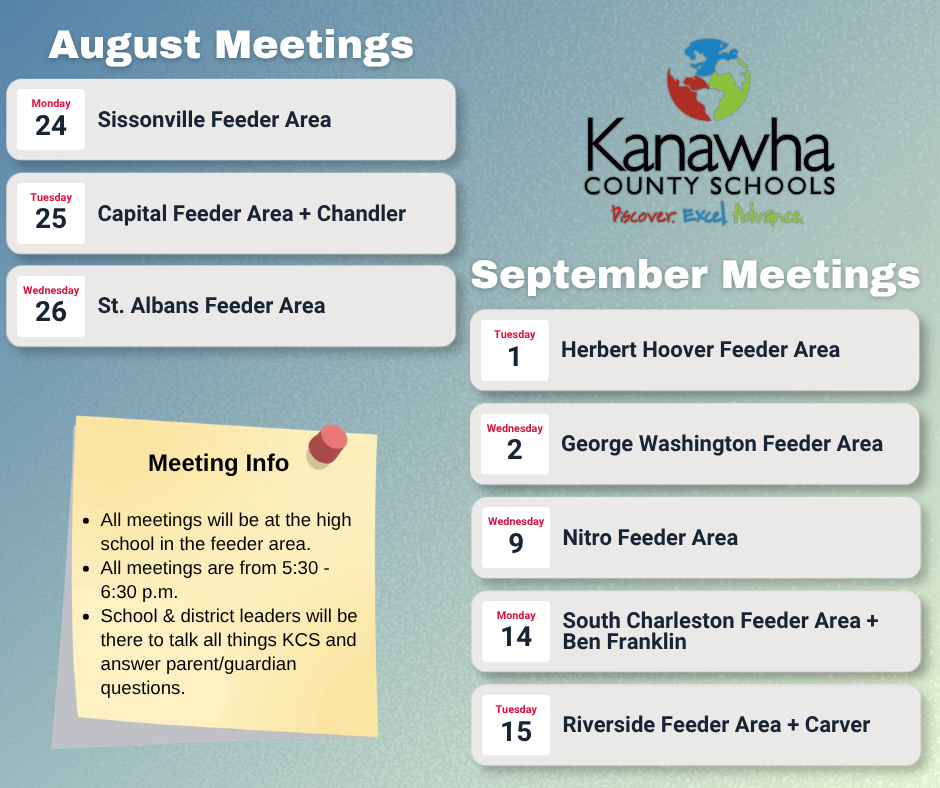 Dr. Potter town hall meeting dates.