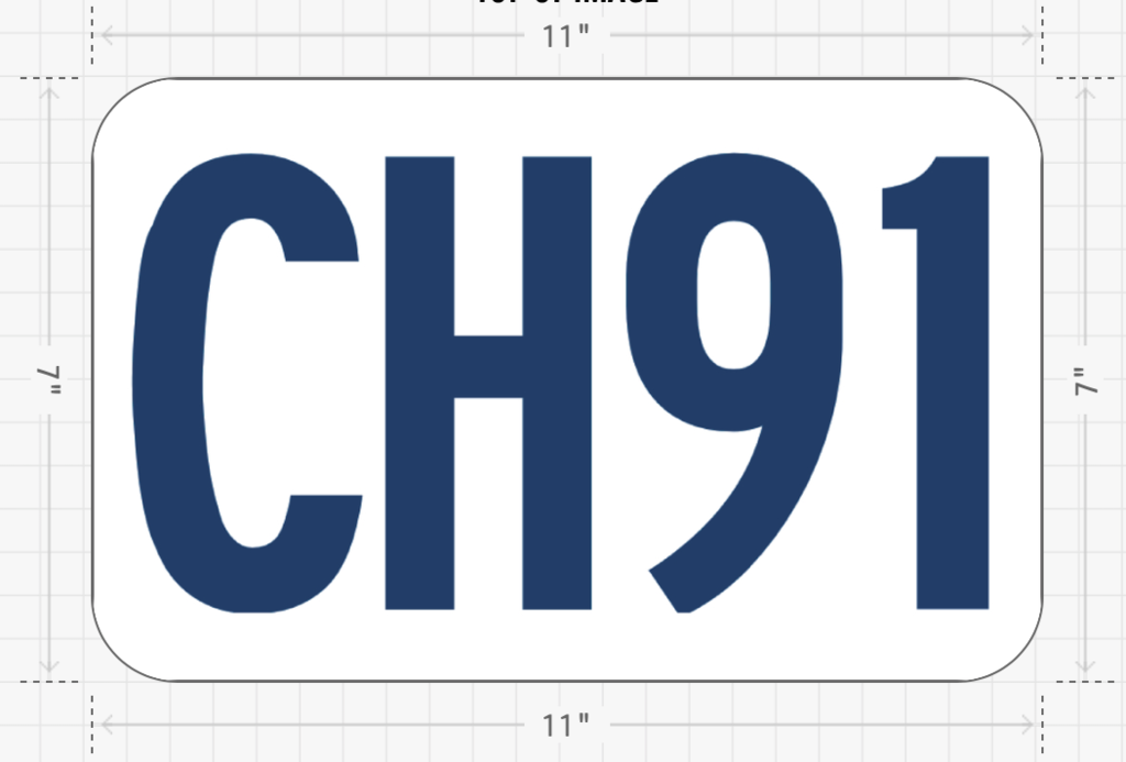 CH91 - this is an example of a KCS Bus Route Magnet for the Capital High School Feeder Area.