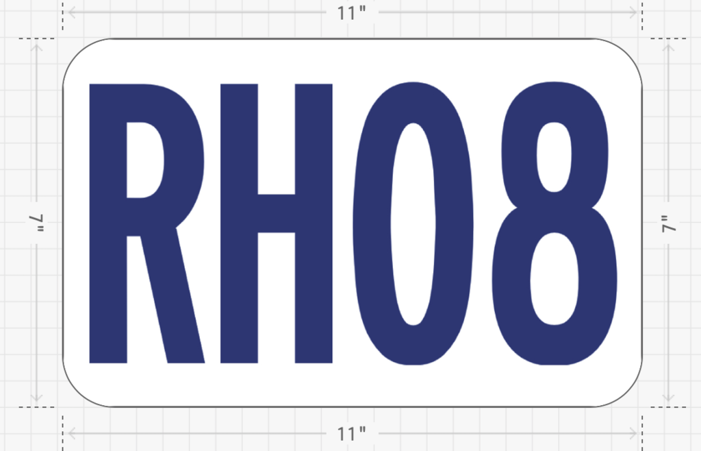 RH08 -  this is an example of a KCS Bus Route Magnet for the Riverside High School Feeder Area.