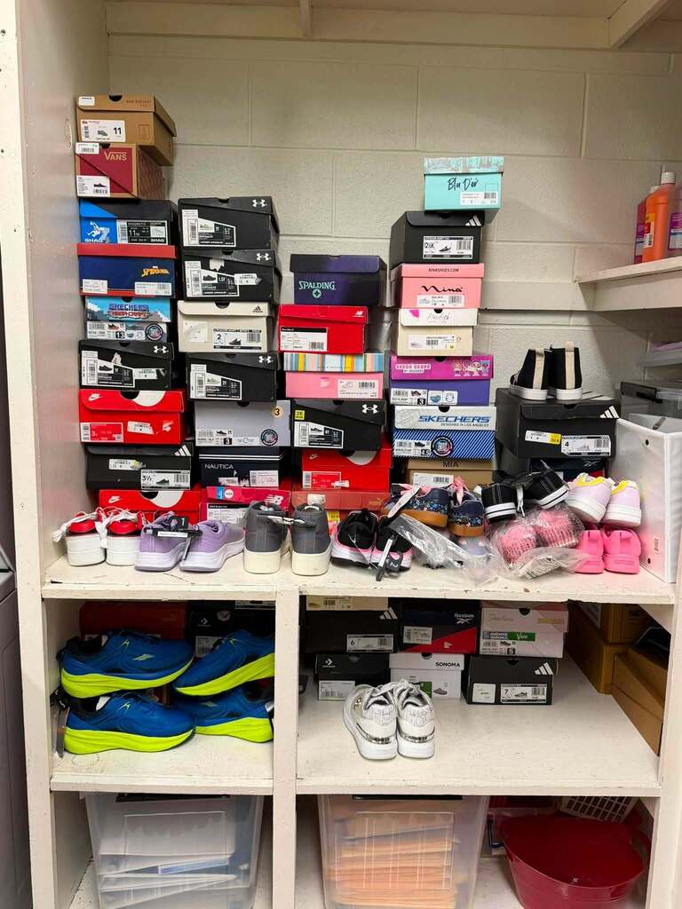 Boxes of shoes