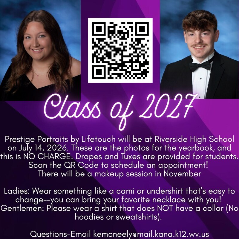 Ad for Portraits for class of 2027