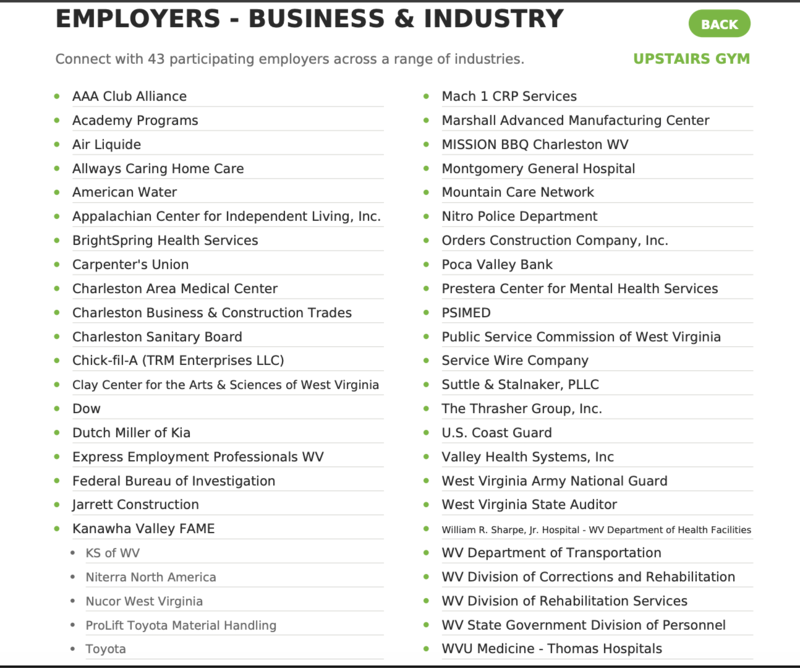 list of employers at KCS career & College fair 2026