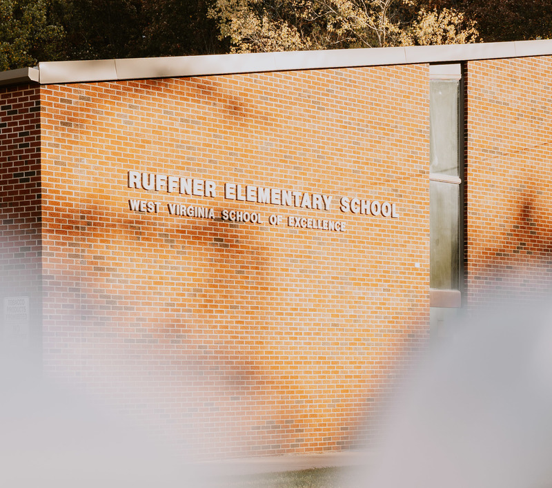 a picture of the front of ruffner elementary school.