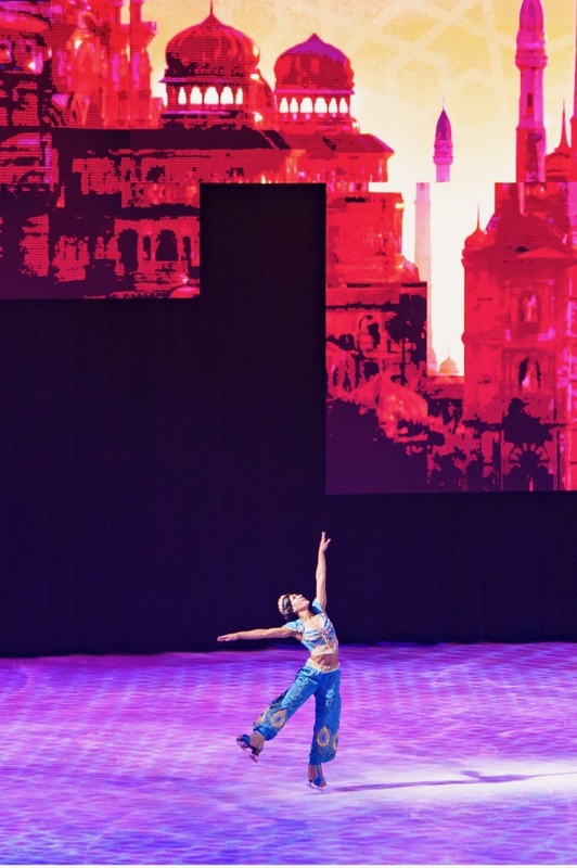 Ciara Pinckney, a KCS Alumni, skating as Jasmine for Disney on Ice.