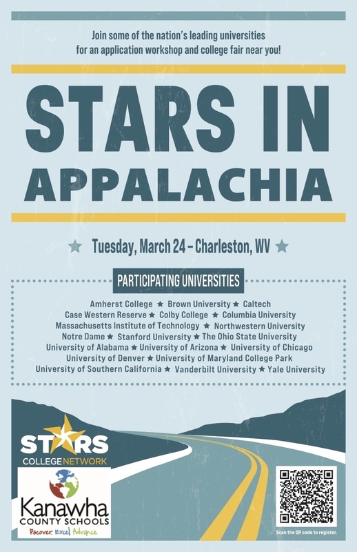 ad for colleges coming to College night at George Washington High School on  Tuesday March 24