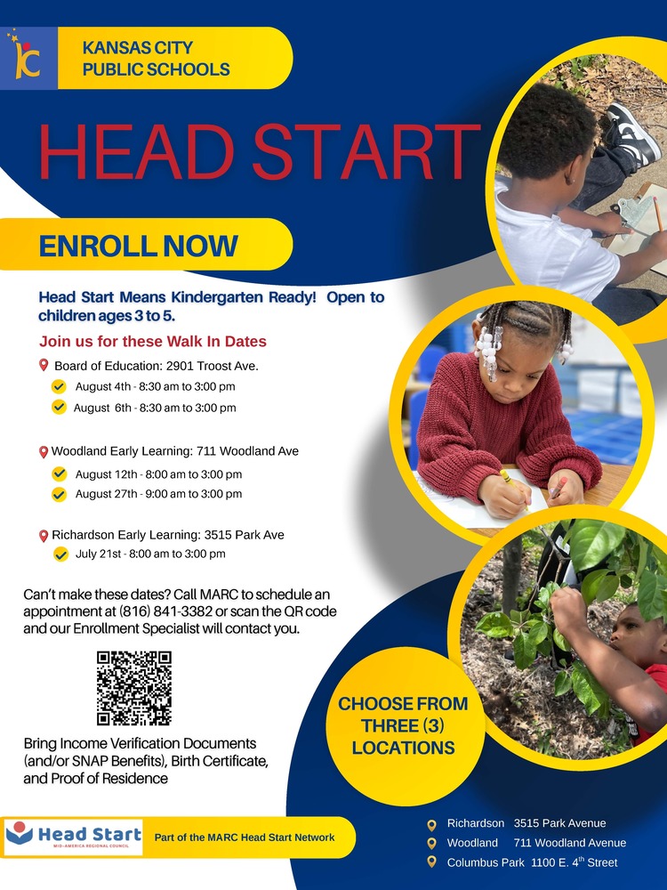 Flyer advertising Head Start Application Dates.