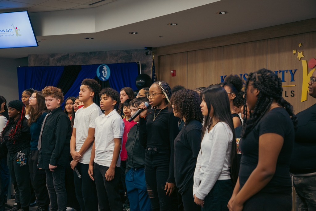 KCPS students perform and celebrate for Martin Luther King Jr Day.