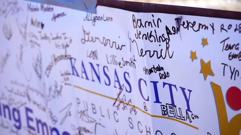 KCPS celebrates Topping Off Ceremony for King Empowerment Center