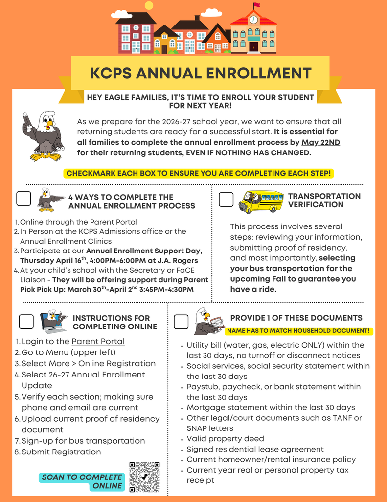 KCPS Annual Enrollment Information