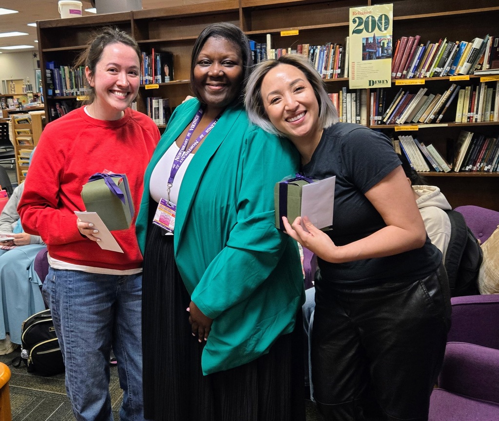 Vice Principal Ms. Vann and speakers in this image.