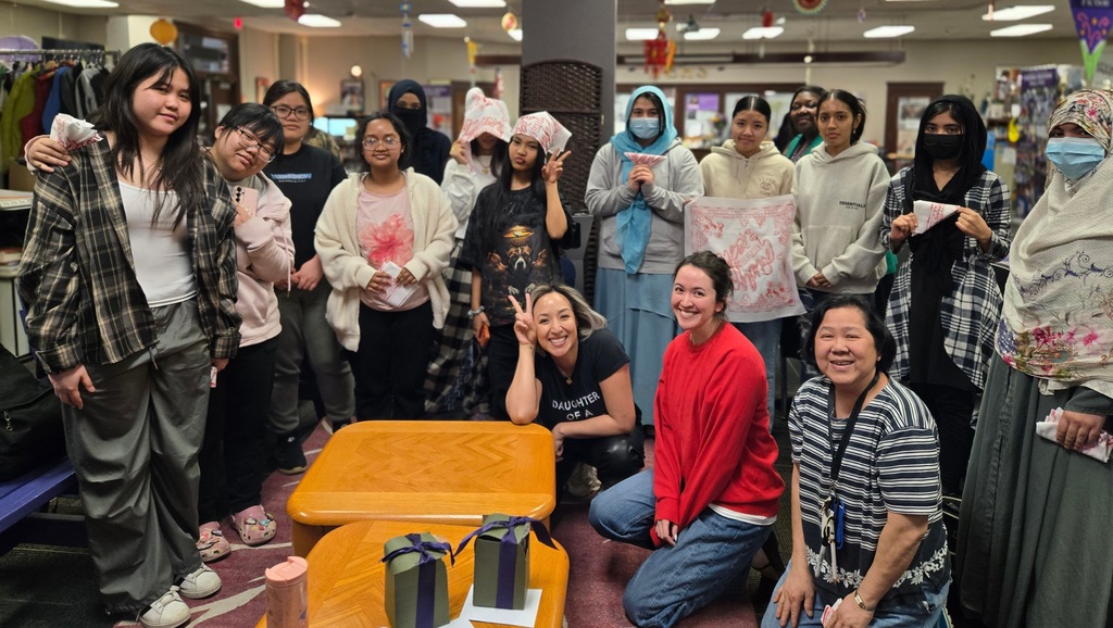 Northeast High School students and guest speakers of the Viking Chat in this picture.