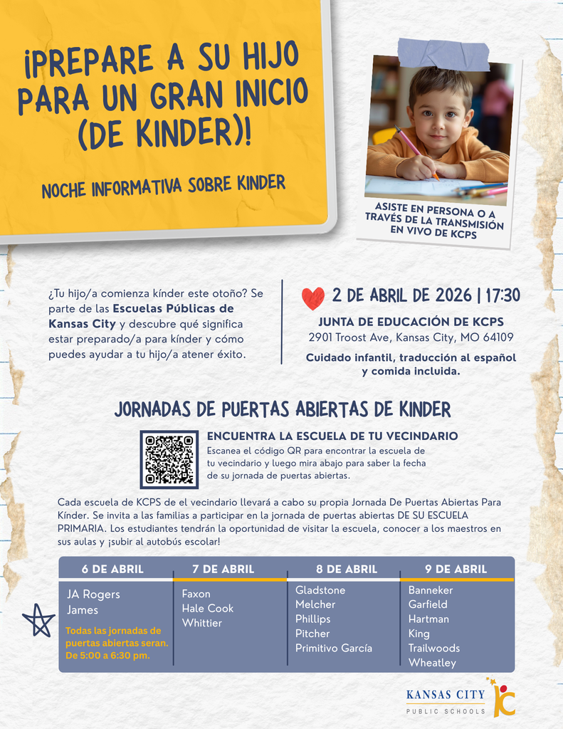 Folleto informativo sobre el jardín de infancia