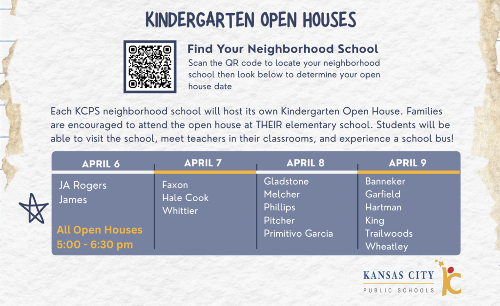 KCPS Kindergarten Open Houses