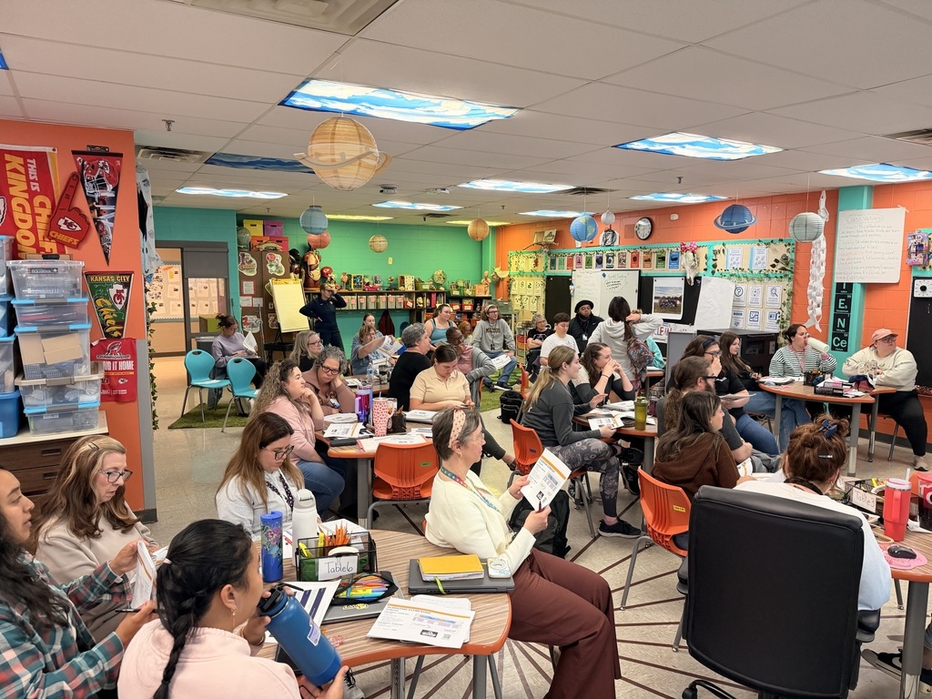 KCPS's Bond Engagement Team speaks to staff about upcoming renovations to their building