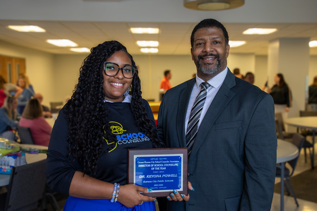 Dr. Powell honored as Director of School Counseling of the Year by GKCSCA