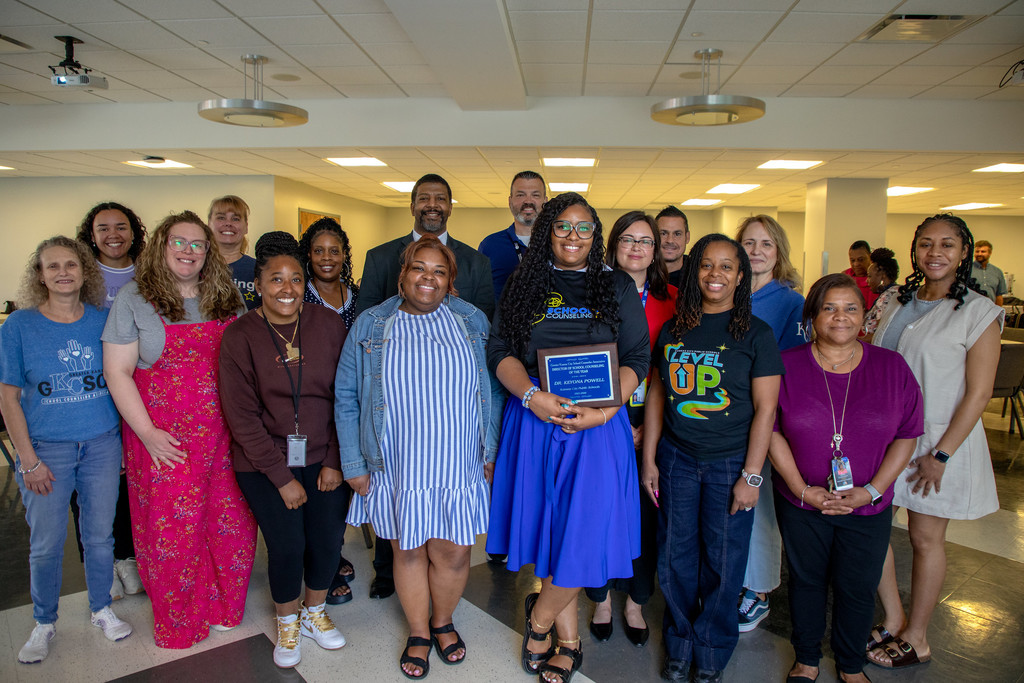 Dr. Powell honored as Director of School Counseling of the Year by GKCSCA