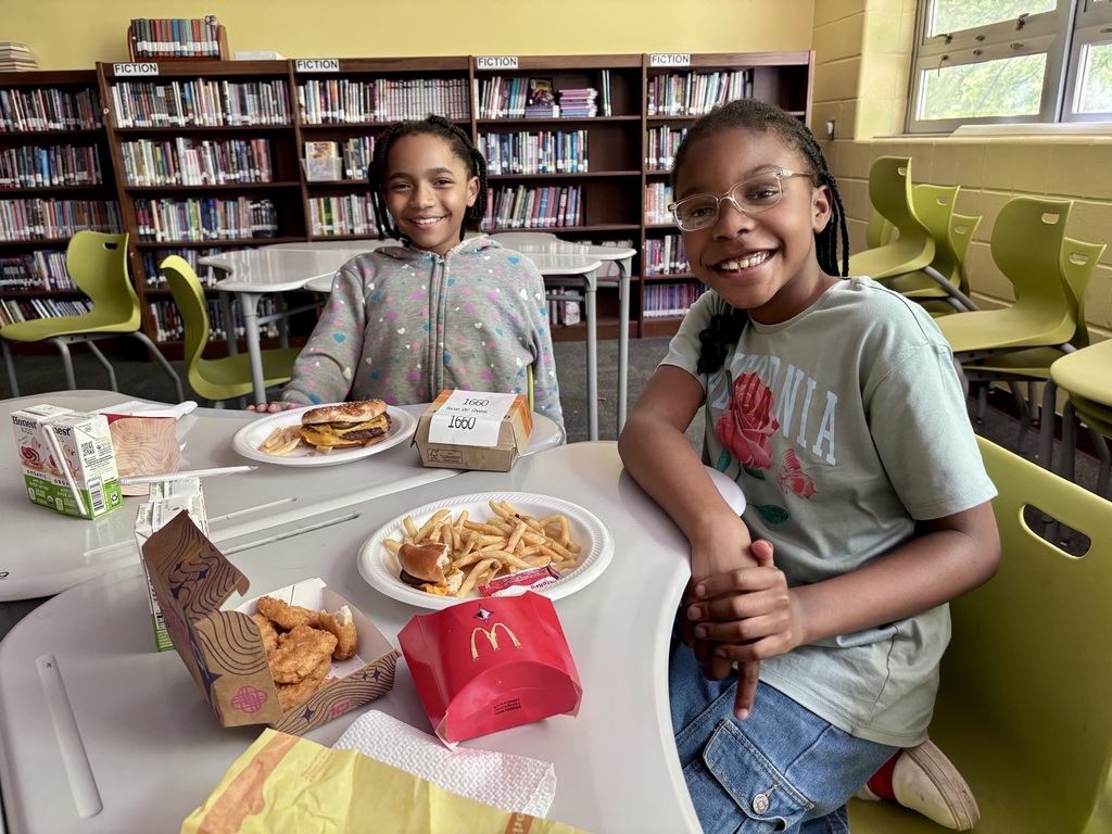  Students eating McDonalds to celebrate Principal's Honor Roll