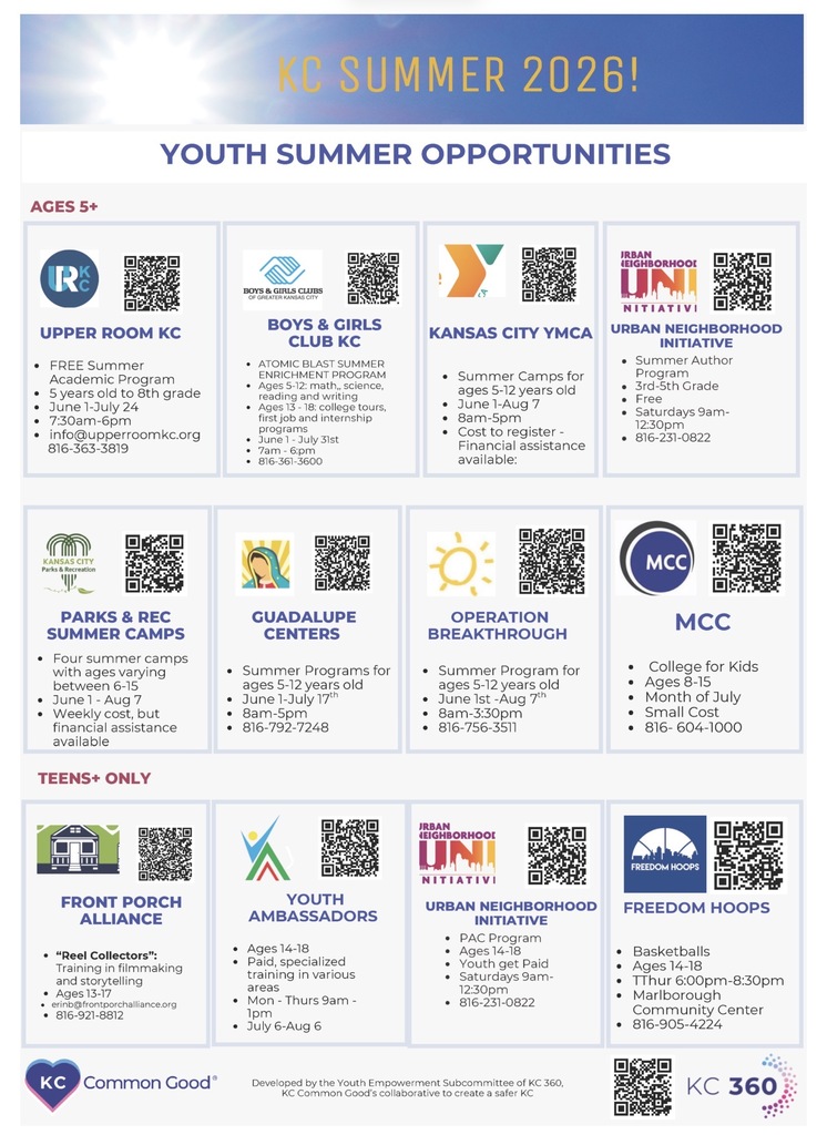 Youth Summer Opportunities