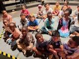 Garcia students enjoying a field trip to the Coterie Theatre to see "Pete the Cat"