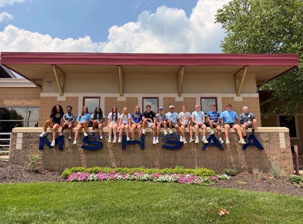 MSHSAA SACC members in front of MSHSAA home base.
