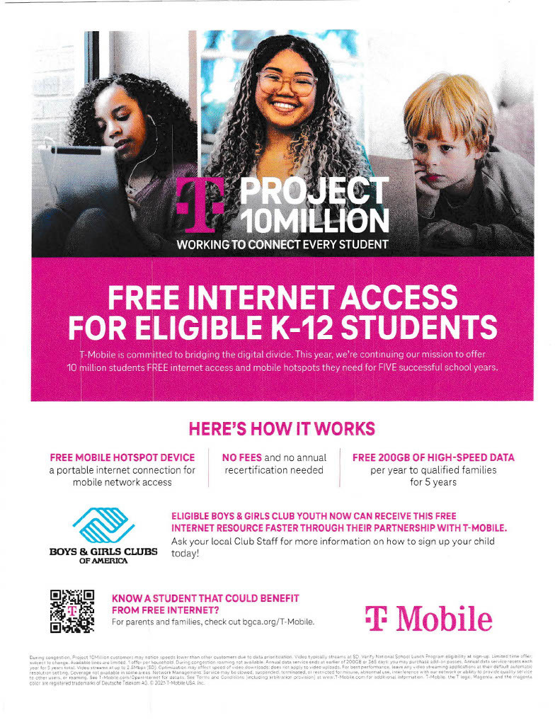 T-Mobile Hotspots flyer