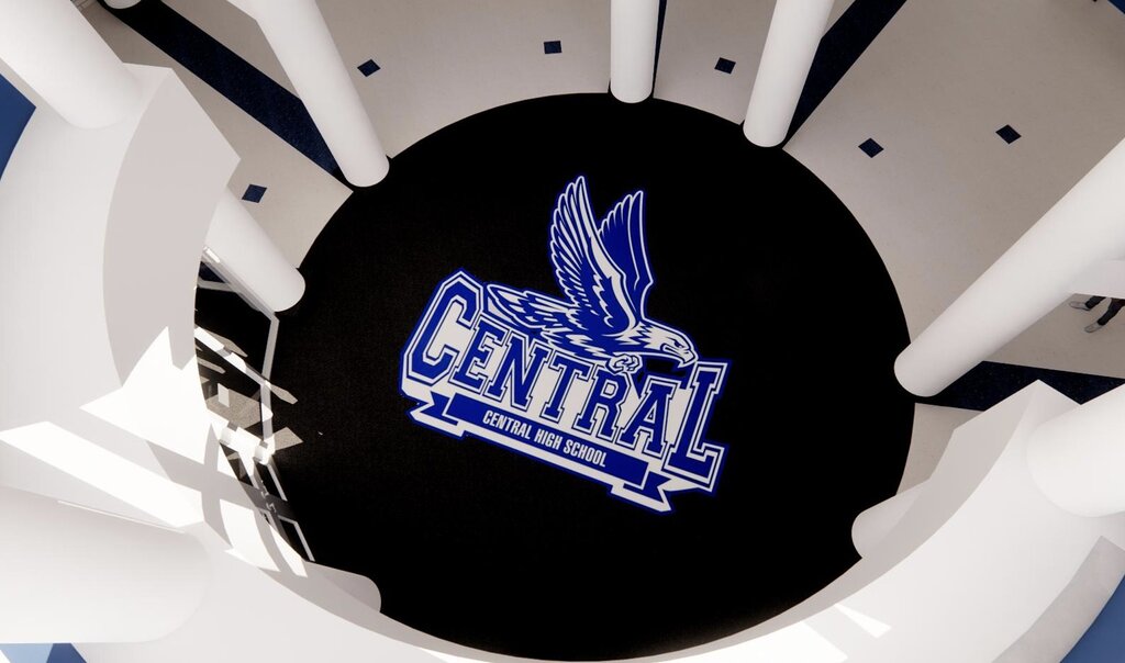A view of the Central High School renovation renderings