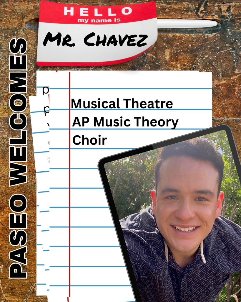 Paseo welcome  Mr. Chavez