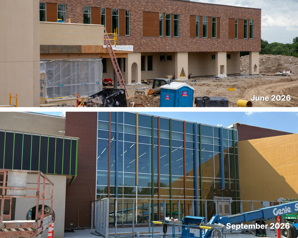 june 2026 versus september 2026 exterior photos of the king empowerment campus