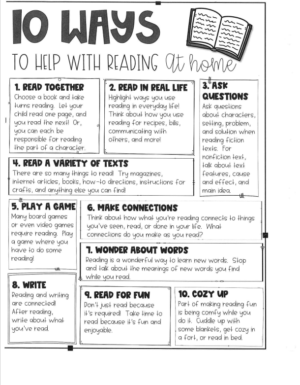 ways to help with reading December