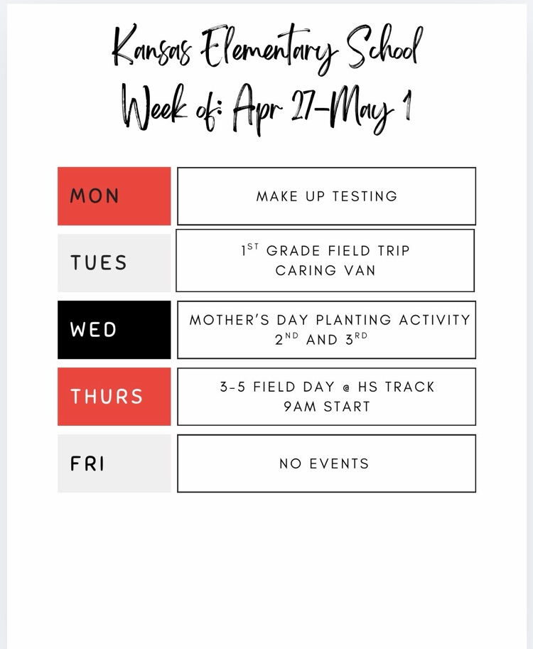 weekly events