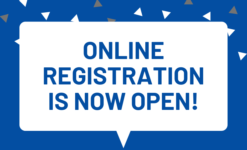 Online Registration Now Open