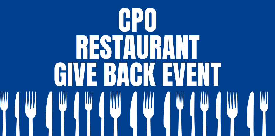 CPO Restaurant Give Back Event