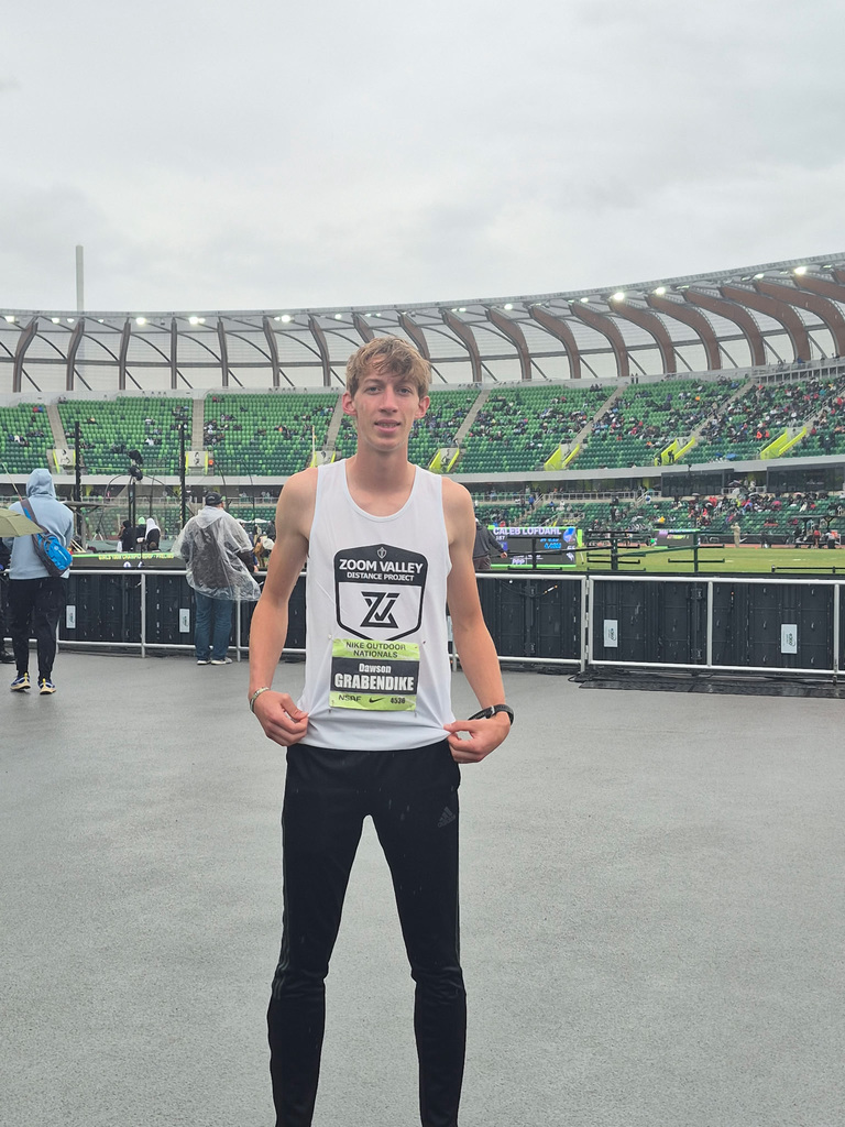 Graduate Dawson Grabendike at Nike Outdoor Nationals