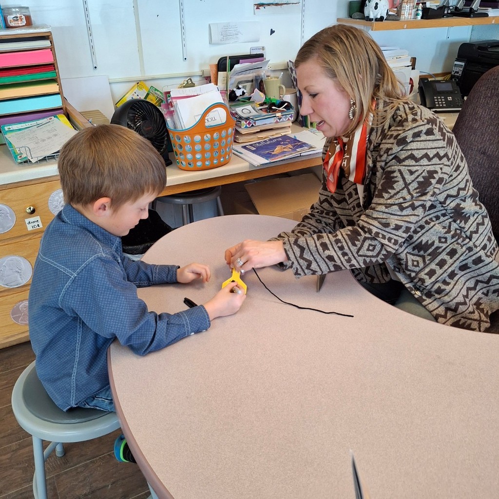 Chandra Fisher of the LCCW sharing her time with our appreciative students.
