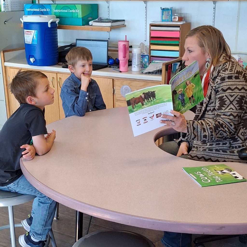 Chandra Fisher of the LCCW sharing her time with our appreciative students.