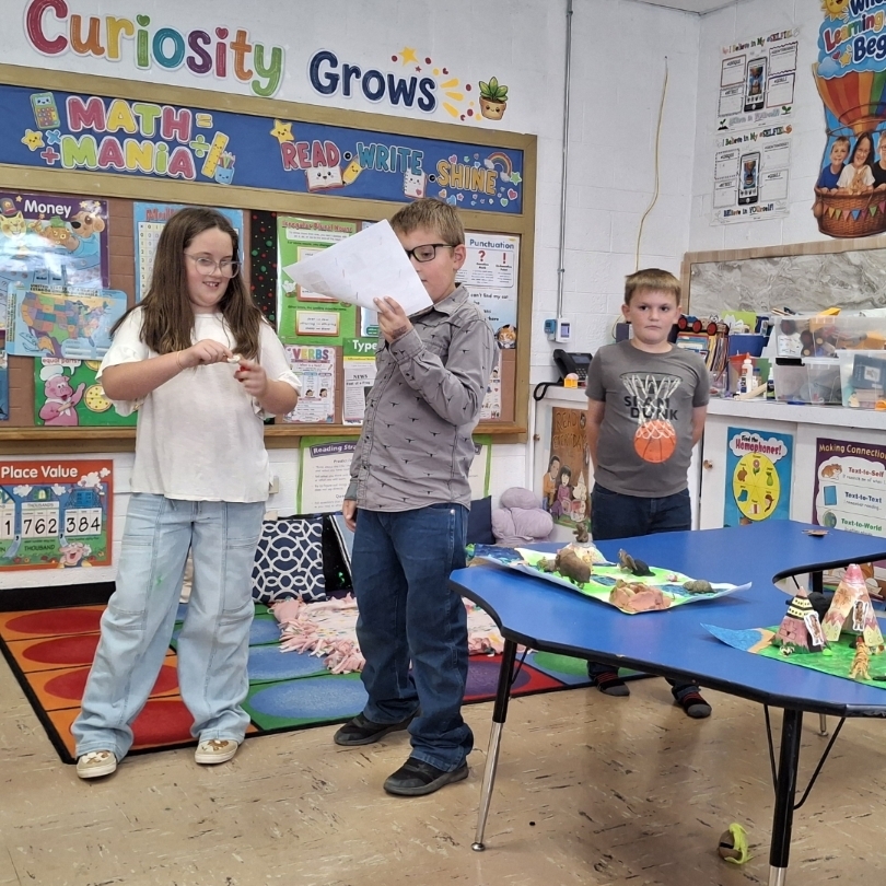 Students in classroom. 