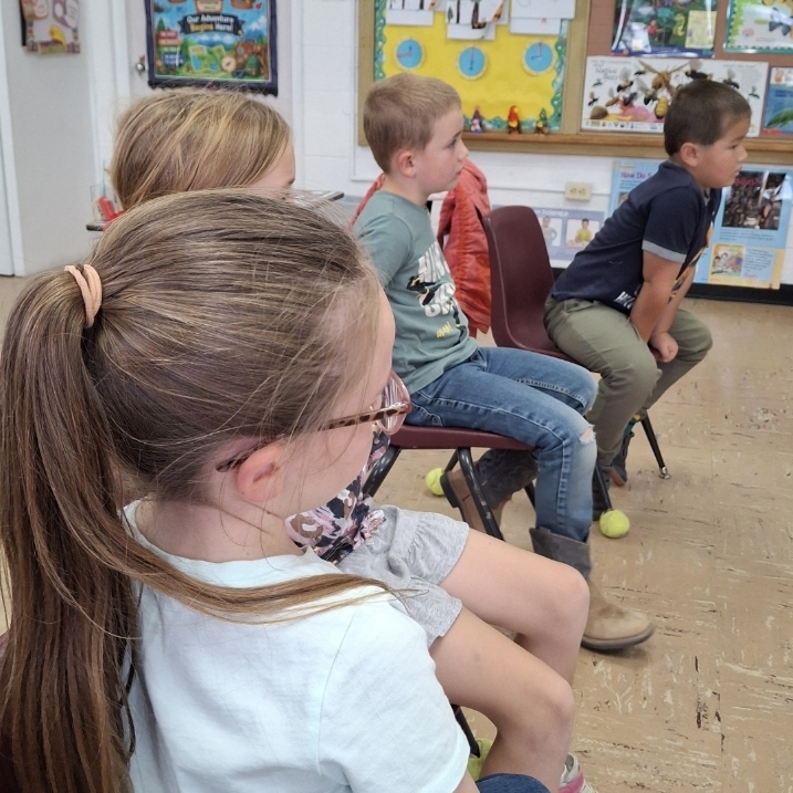 Students in classroom. 