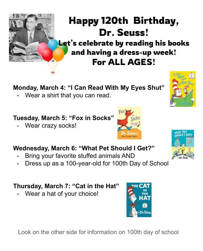 Dr. Seuss Week!