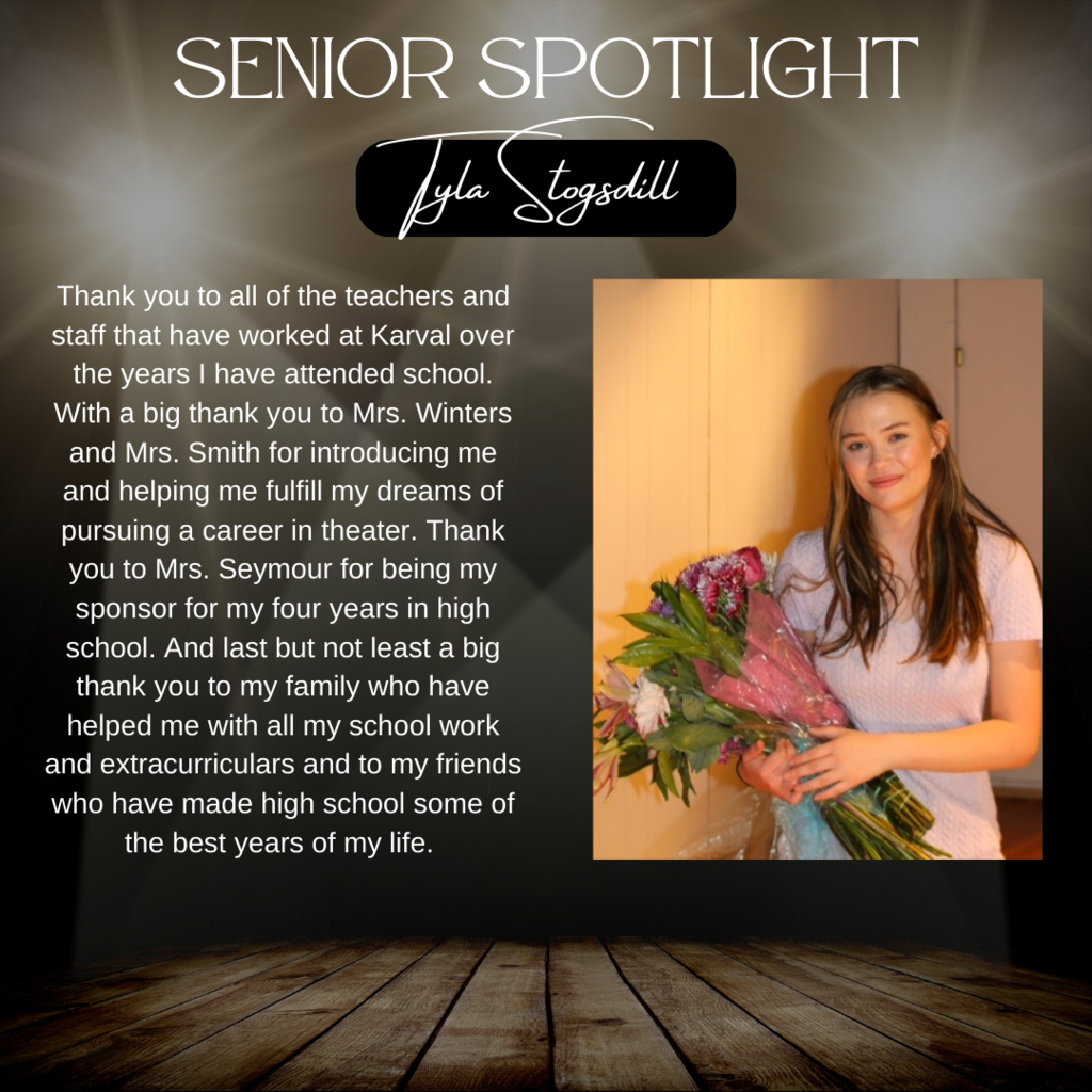 Senior Spotlight - Tyla