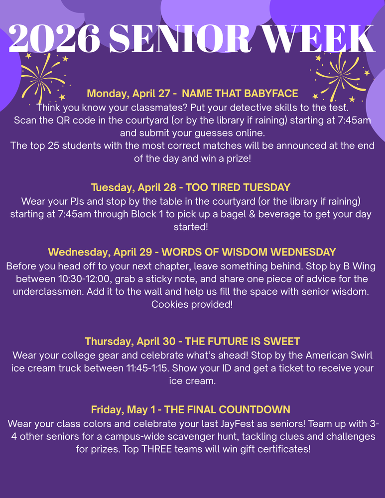 flyer 2026 senior week