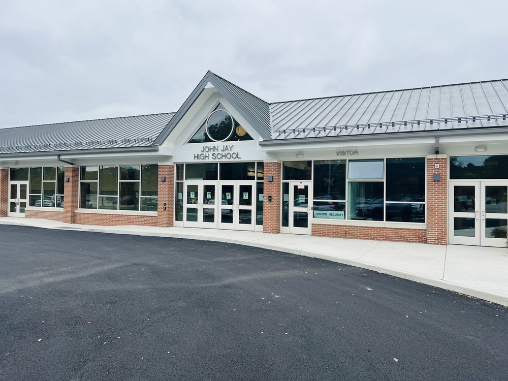front of building