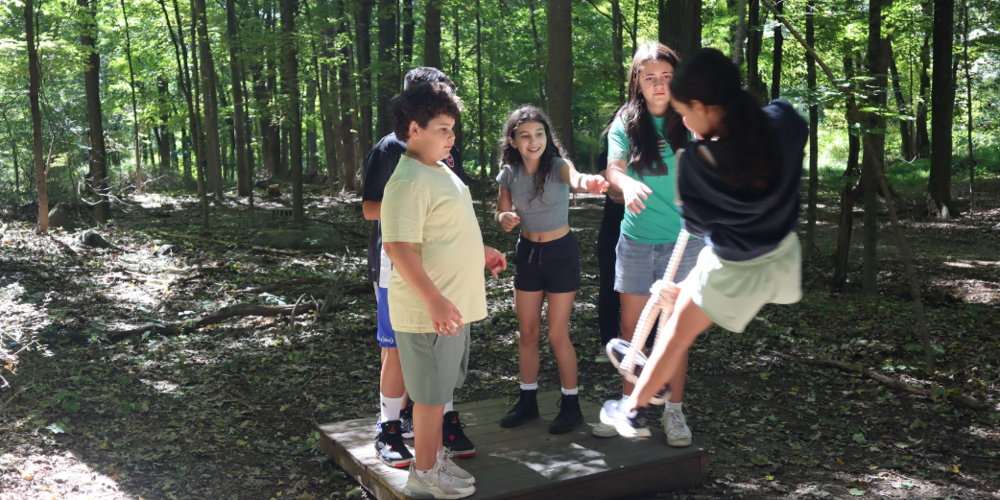 platform at challenge course