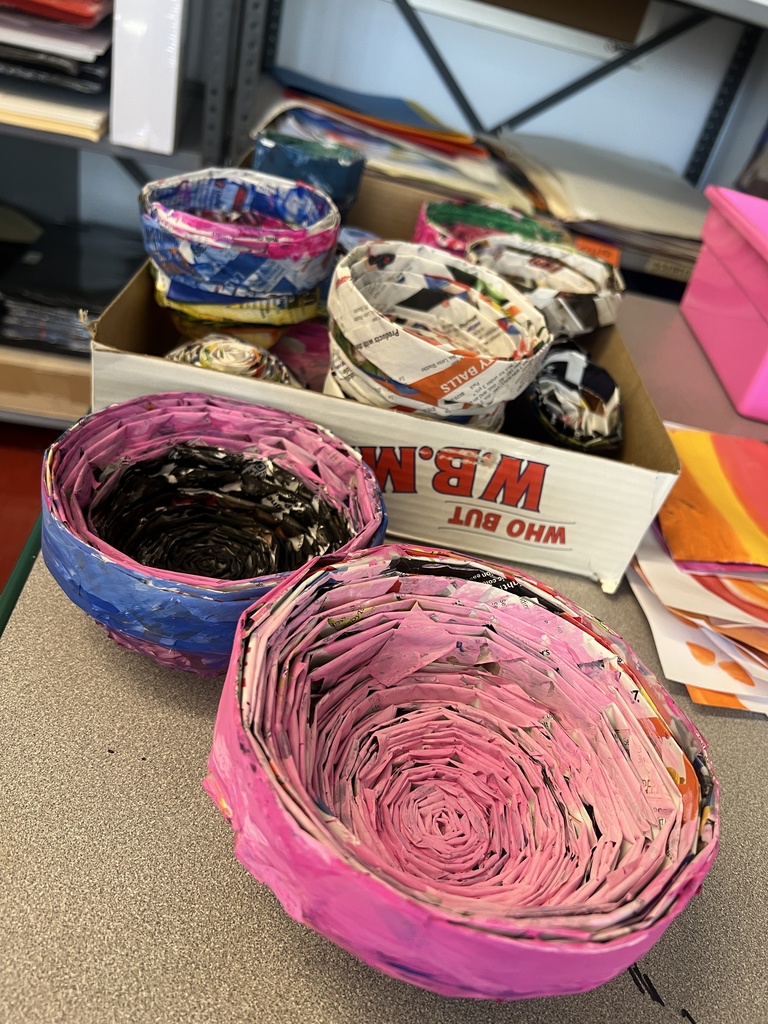 paper bowls photo made from magazines 