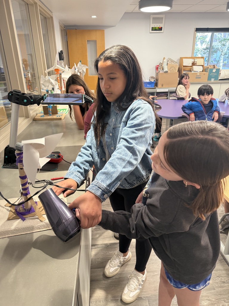 students making windmills