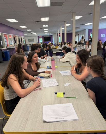 students sitting