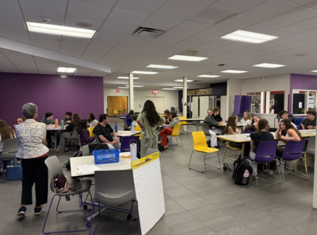students sitting