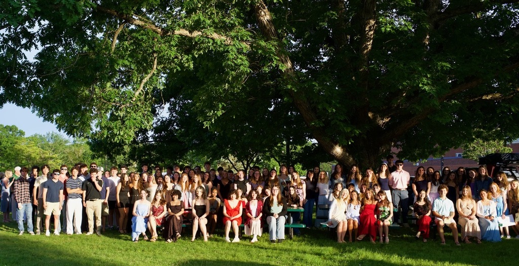 students standing
