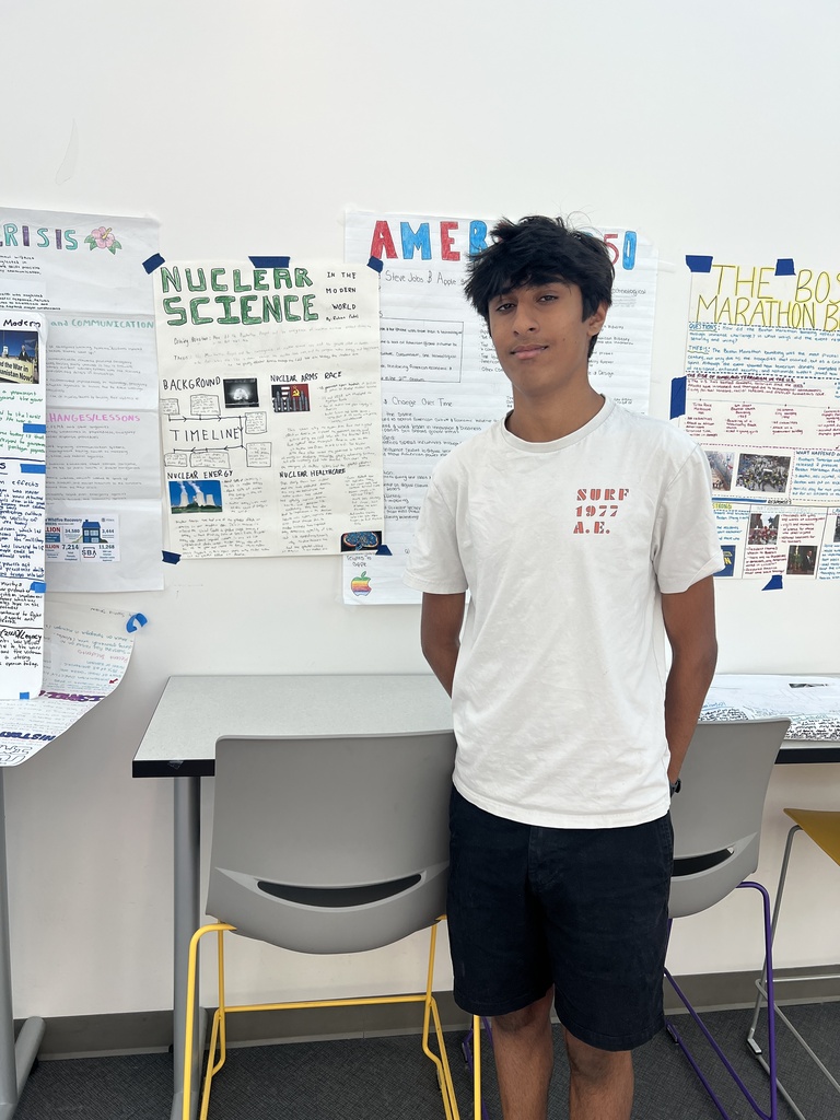 students standing