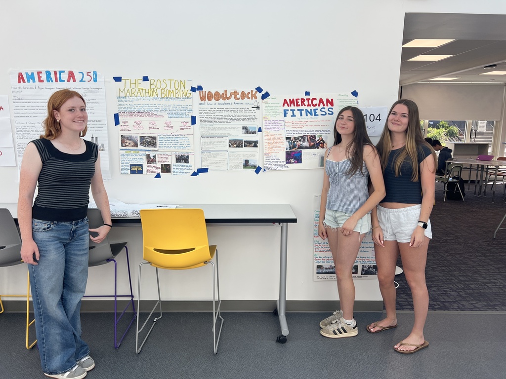 students standing
